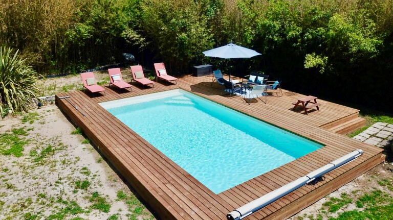 Piscines neuves BVB Constructions Arsac avec liner PVC sur mesure